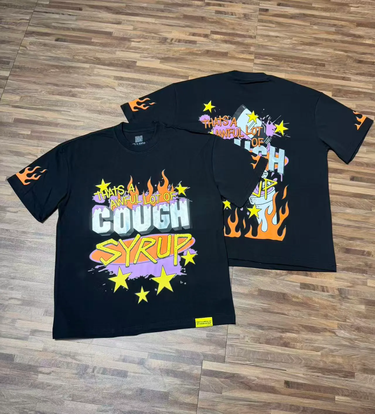 2245# / / ｜ THAT'S A AWFUL LOT OF COUGH SYRUP In Stock T （fabric):32 Sizes（size）：S-M L X L （colour）： / /